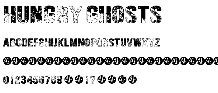 Hungry Ghosts font